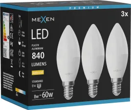 mexen-nova-3x-zarowka-led-e14-c37-8w-ciepla-3000k-840-lm-l102-e14-0
