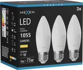 mexen-nova-3x-zarowka-led-e27-c37-10w-ciepla-3000k-1055-lm-l102-e27