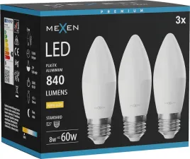 mexen-nova-3x-zarowka-led-e27-c37-8w-ciepla-3000k-840-lm-l102-e27-0