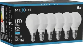 mexen-nova-6x-zarowka-led-e14-g45-1w-zimna-6500k-105-lm-l101-e14-01