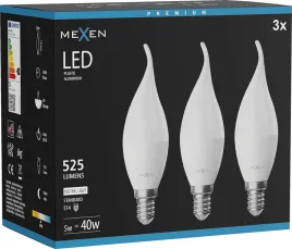 mexen-nova-3x-zarowka-led-plomyk-e14-c37-5w-neutralna-4000k-525-lm-