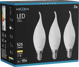 mexen-nova-3x-zarowka-led-plomyk-e14-c37-5w-ciepla-3000k-525-lm-l10