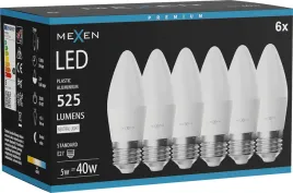 mexen-nova-6x-zarowka-led-e27-c37-5w-neutralna-4000k-525-lm-l102-e2