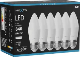 mexen-nova-6x-zarowka-led-e27-c37-8w-neutralna-4000k-840-lm-l102-e2