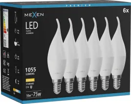 mexen-nova-6x-zarowka-led-plomyk-e14-c37-10w-ciepla-3000k-1055-lm-l