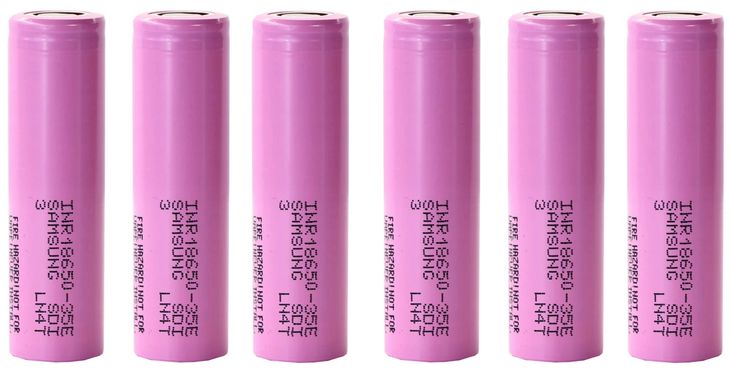 6x NOWY Samsung INR18650-35E 3,6V - 3,7V 3500mAh Li-ion