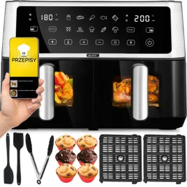 frytkownica-beztluszczowa-dwukomorowa-airfryer-10l-mocny-2850w-10-programow