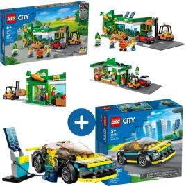 lego-city-60347-sklep-spozywczy-lego-60383-elektryczny-samochod-sportowy