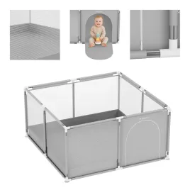 kojec-dla-dziecka-suchy-basen-dla-dzieci-plac-zabaw-szary-130cm-x-130cm