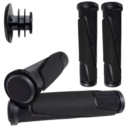 chwyty-rowerowe-raczki-wygodne-veloxo-grippo-czarne-wciskane-130mm-gumowe