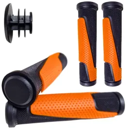 chwyty-rowerowe-raczki-wygodne-veloxo-grippo-pomaranczowy-wciskane-130mm