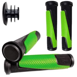 chwyty-rowerowe-raczki-wygodne-veloxo-grippo-czarny-zielony-wciskane-130mm