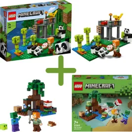 lego-minecraft-21158-zlobek-dla-pand-lego-minecraft-21240-mokradla-zestaw