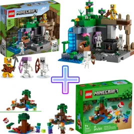lego-minecraft-21189-loch-szkieletow-lego-21240-przygoda-na-mokradlach