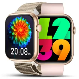 smartwatch-damski-zegarek-rozmowy-sms-sport-zdrowie-zloty-menu-pl-4-paski