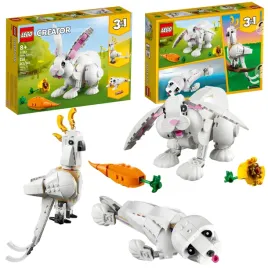 lego-creator-bialy-krolik-papuga-foczka-foka-3w1-31133-prezent-gratis