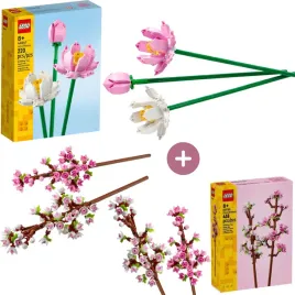 lego-creator-40647-kwiaty-lotosu-lego-icons-40725-kwitnaca-wisnia-zestaw