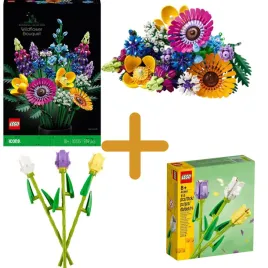 lego-icons-10313-bukiet-z-polnych-kwiatow-lego-40461-bukiet-tulipanow