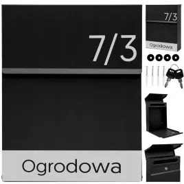 skrzynka-slim-przeznaczona-na-listy-i-poczte-w-kolorze-czarnym-z-ozdobnym-wzorem-i-napisem