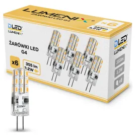 6x-zarowka-led-g4-32w-355lm-biala-ciepla-12v-dc-mini-kapsulka-silikonowa