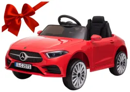 auto-akumulator-pilot-skora-eva-samochod-dzieci-mercedes-cls350-czerwony