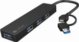 hub-natec-mayfly-usb-c-usb-a-czarny-blyszczacy