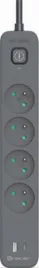 tracer-power-line-15-m-4-gniazd-usb-pd18w-grafitowy