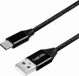 logilink-usb-a-usb-c-0-3m-w-oplocie-czarny
