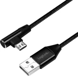 logilink-micro-usb-w-oplocie-0-3m-katowy-czarny
