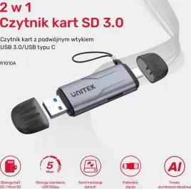 unitek-czytnik-kart-sd-microsd-usb-a-5gbps-usb-c