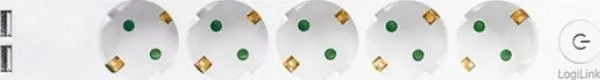 logilink-5-gniazd-1-5m-biala
