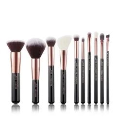 jessup-t156-zestaw-10-pedzli-do-twarzy-i-oczu-black-rosegold