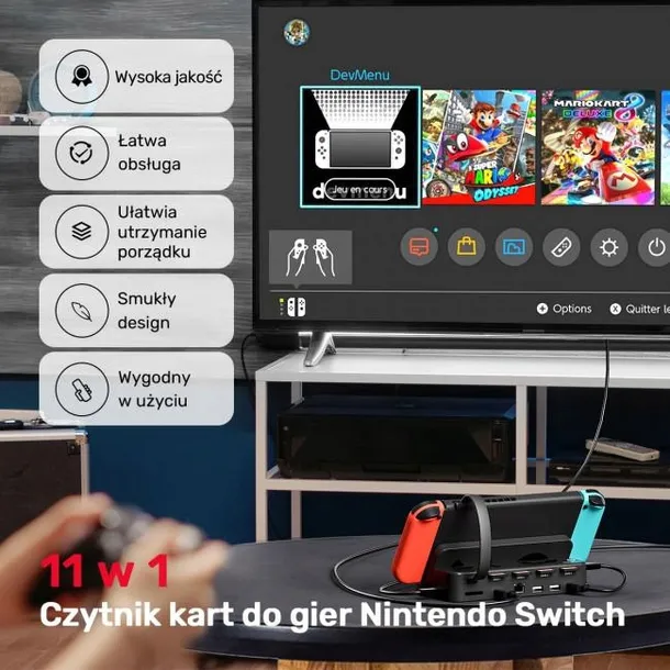 unitek-stacja-dokujaca-do-nintendo-switch-100w-4k-stan-nowy