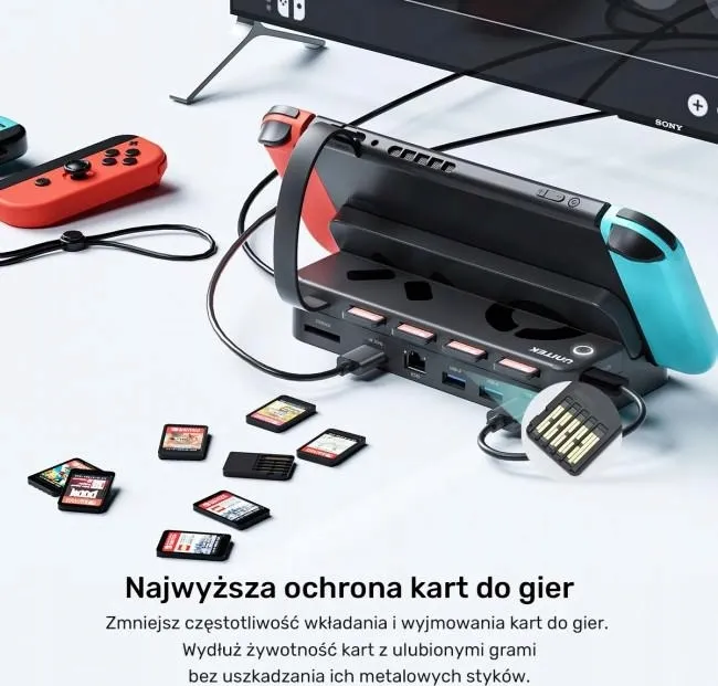 unitek-stacja-dokujaca-do-nintendo-switch-100w-4k-stan-nowy