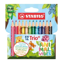 kredki-drewniane-stabilo-trio-grube-krotkie-animal-vibes-12-rozych-kolorow