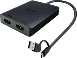 i-tec-adapter-hdmi-dual-4k-60hz-usb-c-usb-a-2xhdmi-27cm-czarny