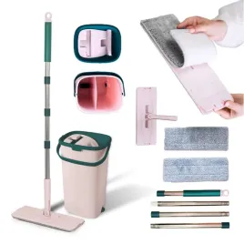 york-mop-plaski-obrotowy-handy-wiadro-dwukomorowe-z-wyciskaczem-kij-zapas