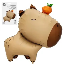 balon-foliowy-kapibara-z-pomarancza-na-przyjecie-impreze-urodziny-47x64-cm
