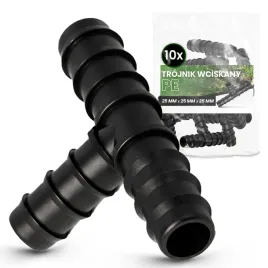 10x-trojnik-pe-25-mm-wciskany-wtyk-zlaczka-lacznik-rury-kroplujacej