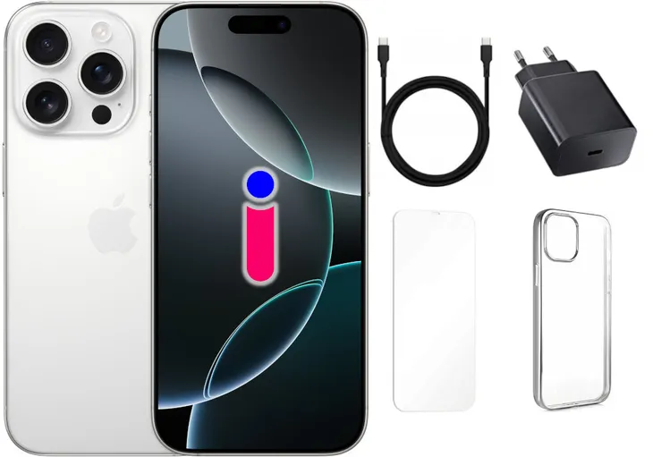 IPHONE 16 PRO 128GB TYTAN BIAŁY ESIM JAK NOWY
