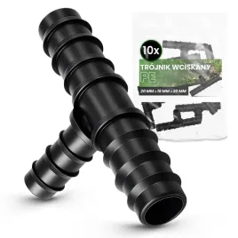 10x-trojnik-pe-20x16x20-mm-wciskany-zlaczka-lacznik-rury-kroplujacej