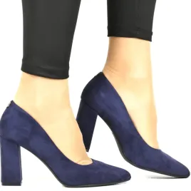 damskie-czolenka-na-slupku-sergio-leone-pb216-granatowe-zamszowe