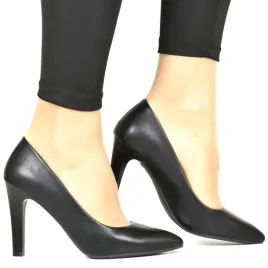 damskie-czolenka-szpilki-na-slupku-sergio-leone-1446-czarne-matowe