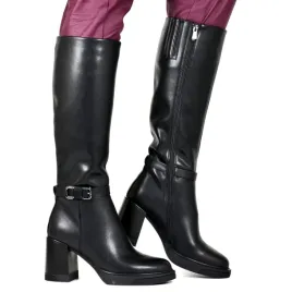 damskie-kozaki-skorzane-na-obcasie-slupku-filippo-7213-czarne