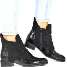 damskie-botki-na-plaskiej-podeszwie-potocki-12498-czarne-krokodyl-zamsz