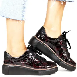 polbuty-sneakersy-skorzane-na-koturnie-sokolski-286-bordowe-krokodyl