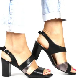 damskie-sandaly-na-slupku-sergio-leone-sk866-czarne