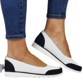 baleriny-sportowe-polbuty-skorzane-na-koturnie-filippo-4524-bialo-granatowe