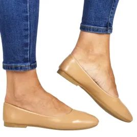 damskie-baleriny-plaskie-gladkie-evento-1029-bezowe-licowe