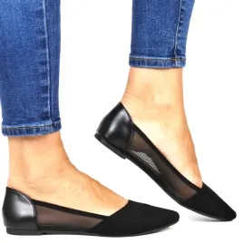 damskie-baleriny-z-siatka-plaskie-w-szpic-evento-2015-czarne-zamszowe